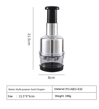 Professional Meal Prep Hand Chopper Dicer Manual Food Slap Chopper Quick Vegetable Onion Mincing and Grinding